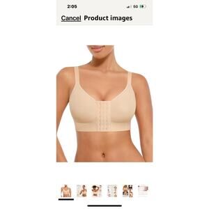 FeelinGirl Masectomy Post Surgery Compression Lift Bra Soft Support Size Small